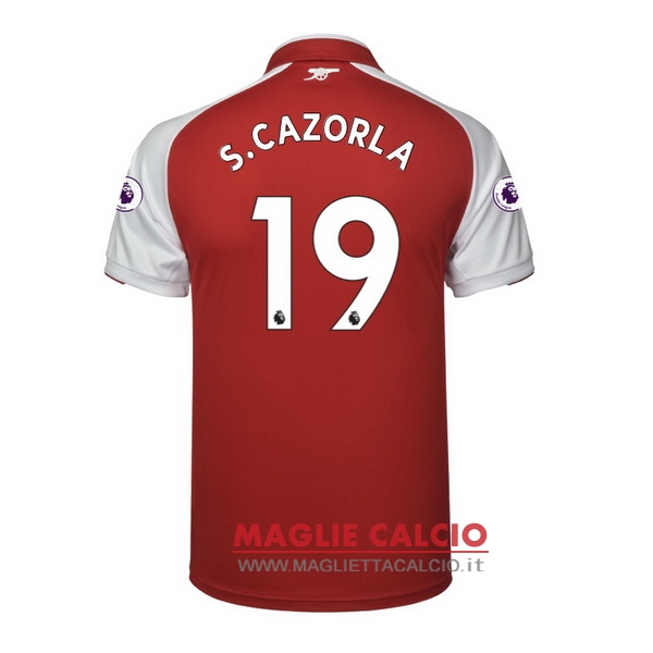 nuova maglietta arsenal 2017-2018 s.cazorla 19 prima